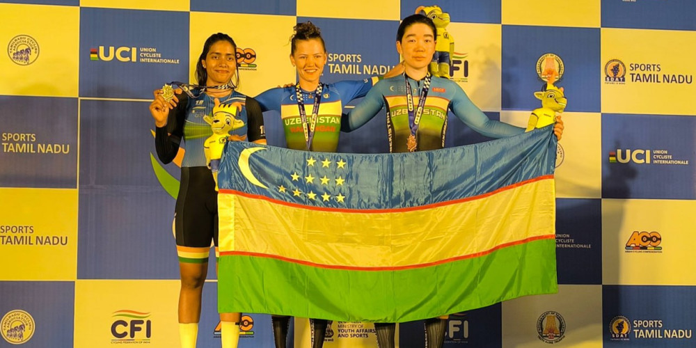 Сборная Узбекистана завоевала три медали на старте Кубка Азии по велотреку