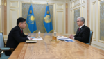 Глава государства принял министра труда и социальной защиты населения